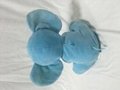 customized plush elephant with electronic music box & button on the ears 10 inch