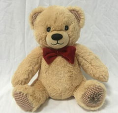 Teddy bear with bow-knot 9.5 inch