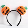 Customized headband,plush hairband for Halloween,Halloween Pumpkin Headband 5