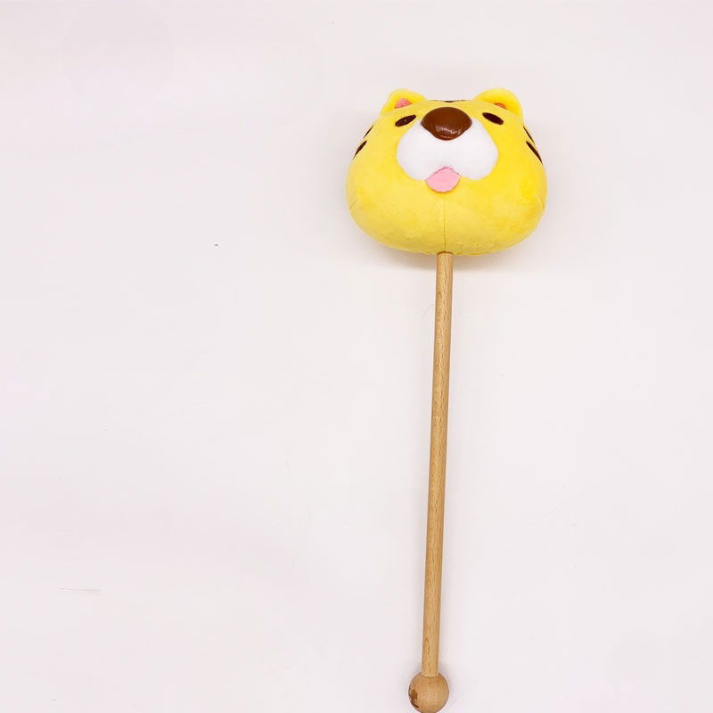 Customized plush hammer with wooden massage stick,soft hammer,plush hammer toy 3