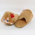 Genshin Impact game plush slippers,cartoon house shoes,Zhongli plush slippers 10