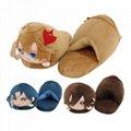 Genshin Impact game plush slippers,cartoon house shoes,Zhongli plush slippers 14