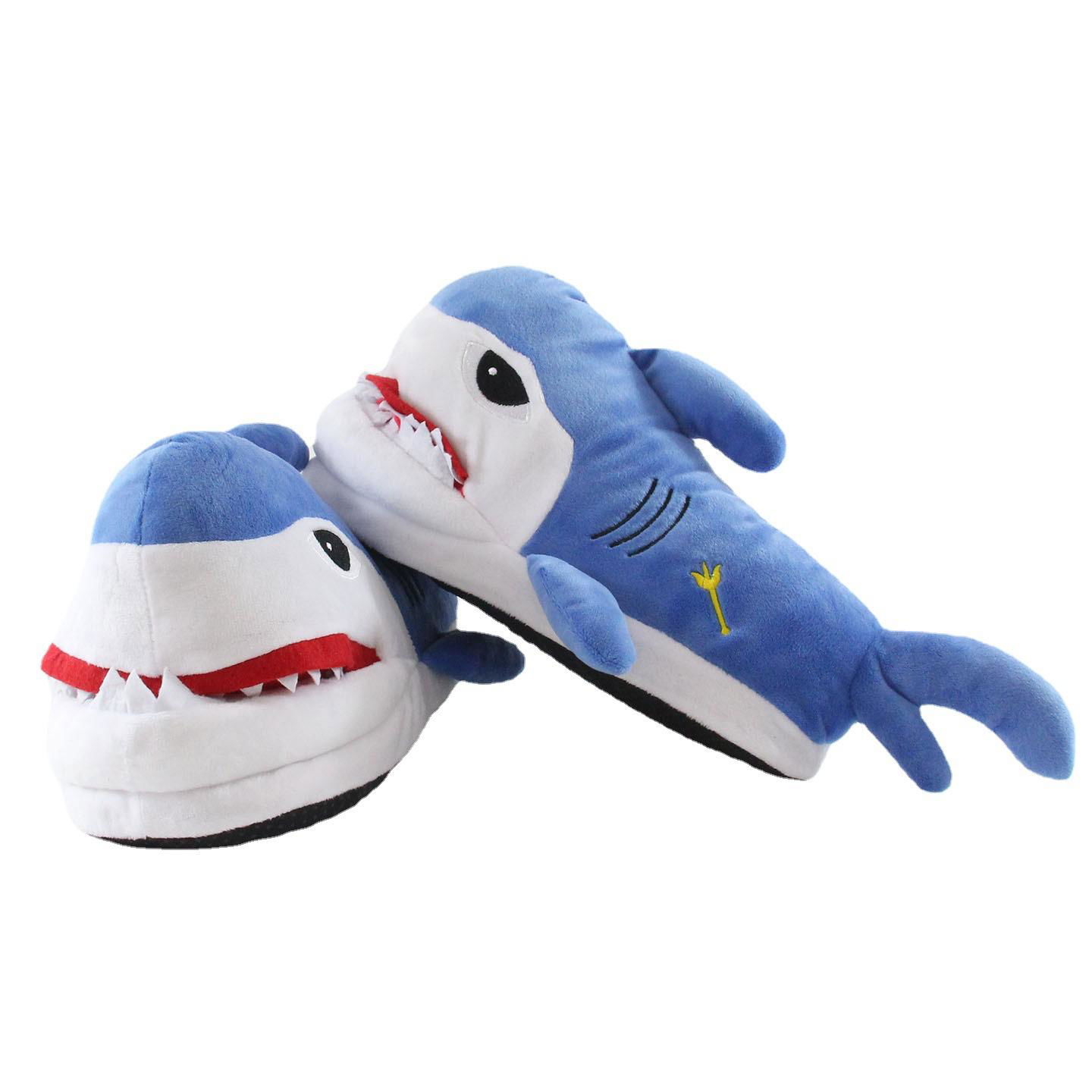 Custom Fuzzy Shark Slippers,super soft animal slippers,Cartoon Slippers