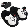 Plush soft slipper socks with dots sole,