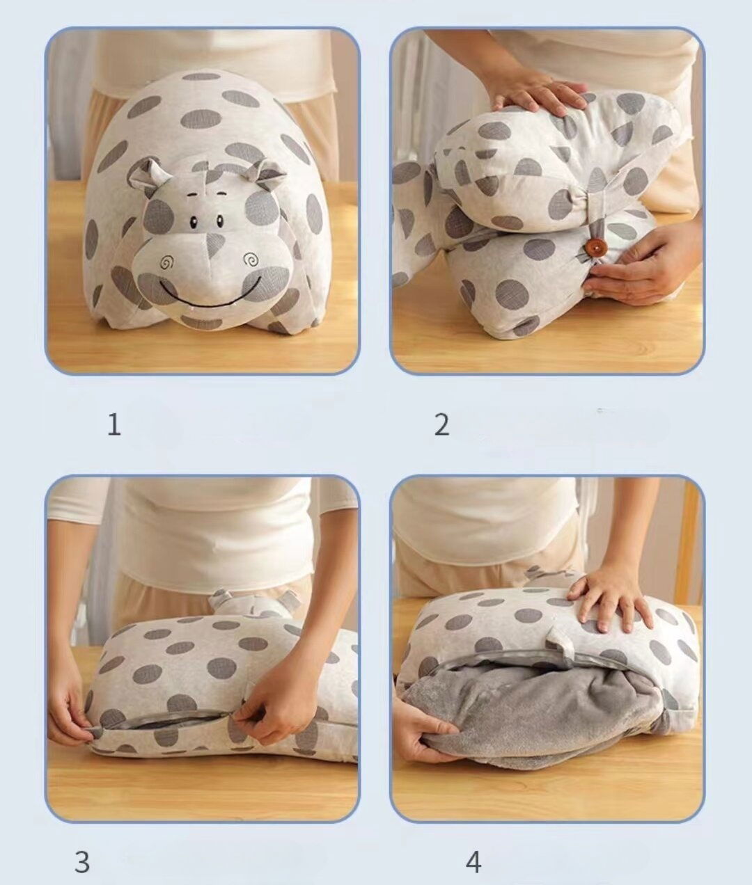 Pillow Blanket 2 In 1,travel pillow & blanket,office nap pillow with blanket 4