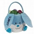 Easter plush hand basket,candy