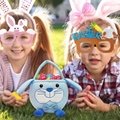 Easter plush hand basket,candy handbasket,basket with handle for kids 5