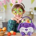 Easter plush hand basket,candy handbasket,basket with handle for kids 6