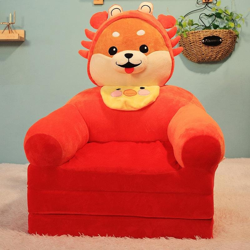Plush Baby Animal Sofa Chair bed,mini Kids animals Sofa,animals foldable sofa  3