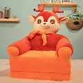Plush Baby Animal Sofa Chair bed,mini Kids animals Sofa,animals foldable sofa  7
