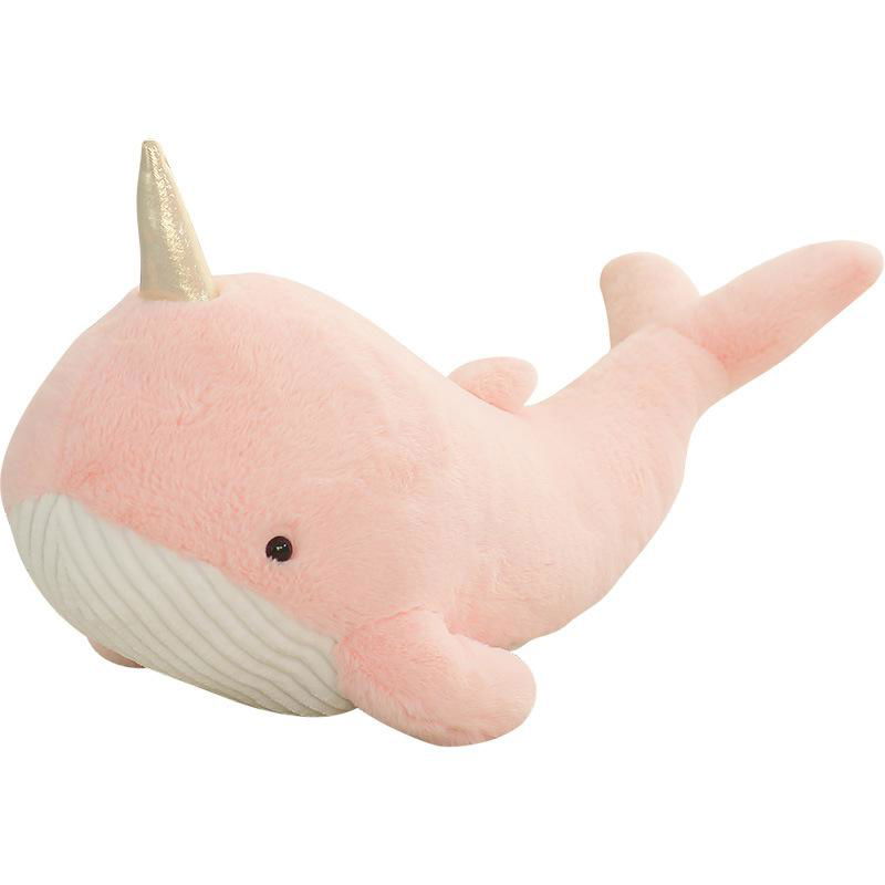 Narwhal Plush,cute plush narwhal,Unicorn Whale Plush,Narwhal pillow