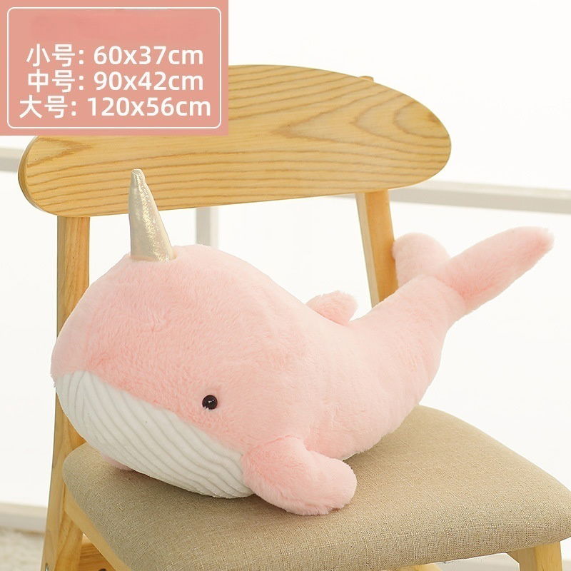 Narwhal Plush,cute plush narwhal,Unicorn Whale Plush,Narwhal pillow 4