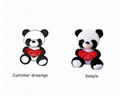 Custom design stuff plush doll custom embroidered plush toy bespoke plushies 5