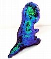 Sparkly plush toy dinosaur Glitter plush toy dinosaur Reversible Sequin plushie 