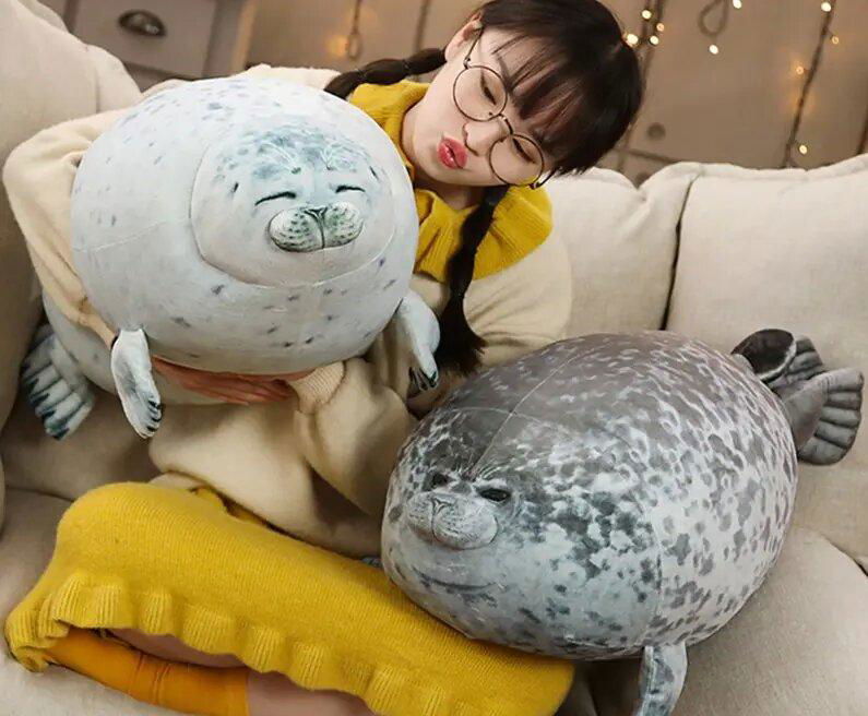 Chubby Seal Plush Toys Seal Plush Pillows Stuffed Seal Sea animal pillow  2
