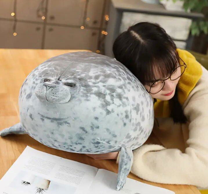 Chubby Seal Plush Toys Seal Plush Pillows Stuffed Seal Sea animal pillow  5