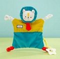 Cute Animal Security Blanket Plush Baby Blanket With Toy Teething baby Comforter 6