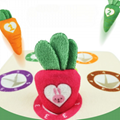 Washable Kids Carrot Plush Toy Pulling Carrot Toy Soft Toy Fruit Game Puzzle