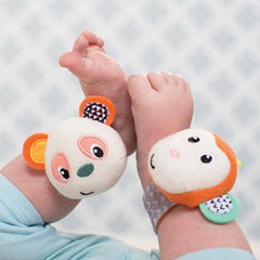  Baby Wrist Rattle infant wrist rattles Arm Hand Bracelet Rattle Toddlor Toy 