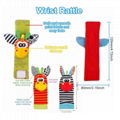  Baby Wrist Rattle infant wrist rattles Arm Hand Bracelet Rattle Toddlor Toy  3