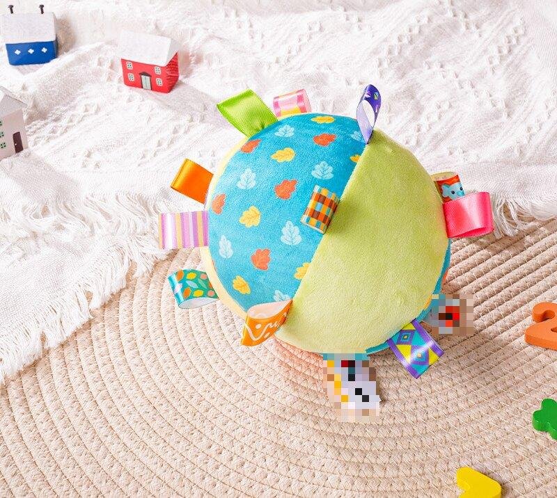 Educational toy plush rattle ball tinkle crinkle soft activity ball Plush ball 5