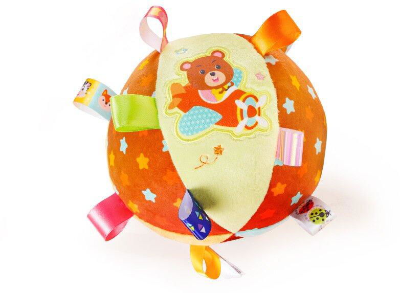 Educational toy plush rattle ball tinkle crinkle soft activity ball Plush ball 7