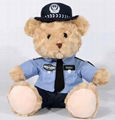 Police teddy bear with hat police stuffed bear teddy bear police 6