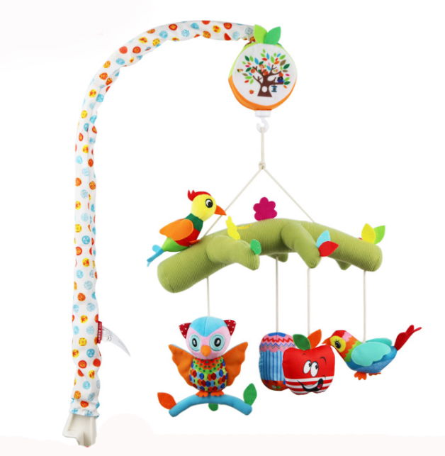 Bed Bell Toys Baby Musical Crib Bed Bell Rotating Baby Toy with Music Box