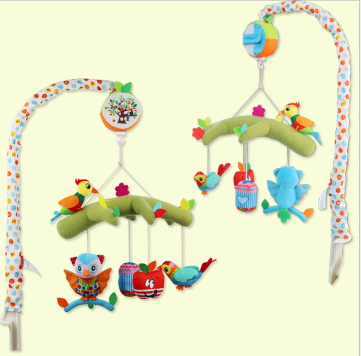 Bed Bell Toys Baby Musical Crib Bed Bell Rotating Baby Toy with Music Box 3