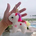 Rainbow Unicorn Plush Toy Keychain unicorn keychain plush soft unicorn key ring  3
