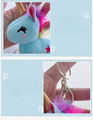 Rainbow Unicorn Plush Toy Keychain unicorn keychain plush soft unicorn key ring  6