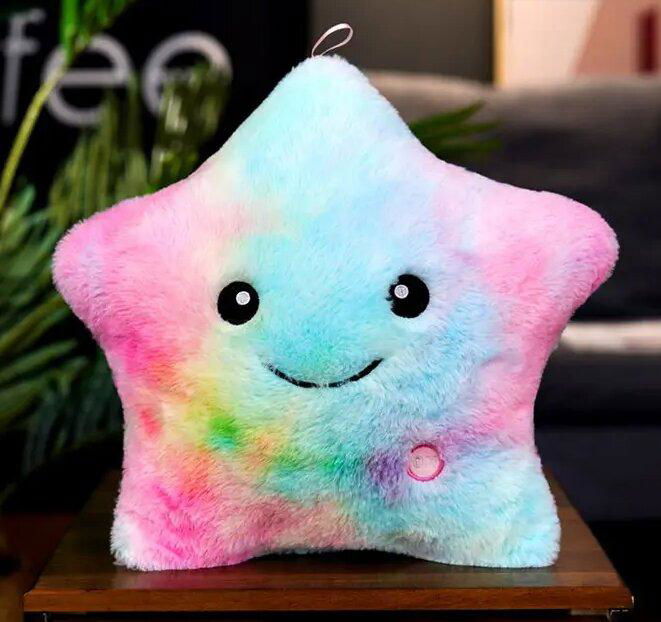 LED Twinkle star pillow decorative pillow Glowing Stuffed Star Light up Pillow 3