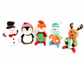 Christmas Plush Stuffed Soft Snowman Toys Reindeer Animal Santa Claus Plush 