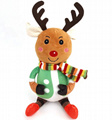 Christmas Plush Stuffed Soft Snowman Toys Reindeer Animal Santa Claus Plush  3