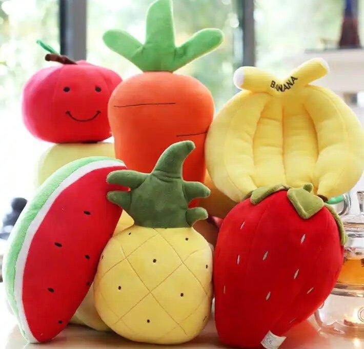 Cute Fruit Plush Toys Colorful Stuffed Fruits Soft plush vegetable toys 3
