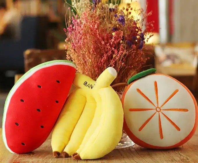 Cute Fruit Plush Toys Colorful Stuffed Fruits Soft plush vegetable toys 4