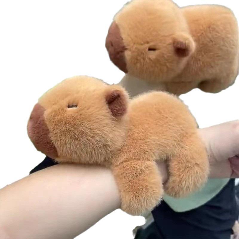 Slap Bracelet Plush Animal Slap Bracelets Plush Slap Bracelet Capybara Bracelet  3