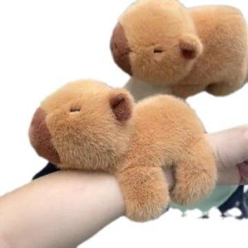 Slap Bracelet Plush Animal Slap Bracelets Plush Slap Bracelet Capybara Bracelet  5