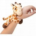 OEM Stuffed Plush Giraffe Tiger Soft Animal hug bracelet wild animal huggers