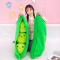 The giant peas in a pod plush peas pillow pea pod pillow peas a pod stuffed toy