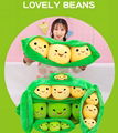 The giant peas in a pod plush peas pillow pea pod pillow peas a pod stuffed toy