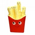 The plush french fries box yummy world chips plush food plush toys french fries 