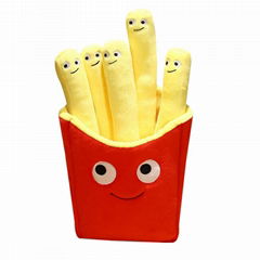 The plush french fries box yummy world chips plush food plush toys french fries 