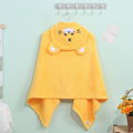 Customized baby plush hoodie blanket baby hooded towel hooded kids bath towels 6