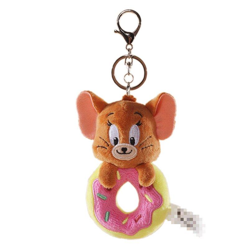 Customized plush donut keychain cartoon ice cream plush keychain cupcake plush 2