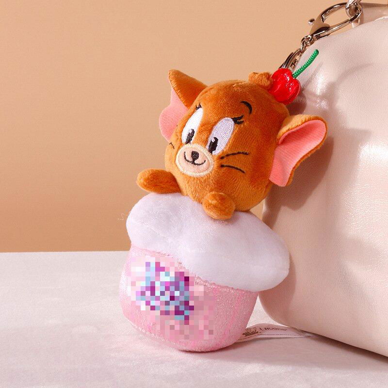 Customized plush donut keychain cartoon ice cream plush keychain cupcake plush 3