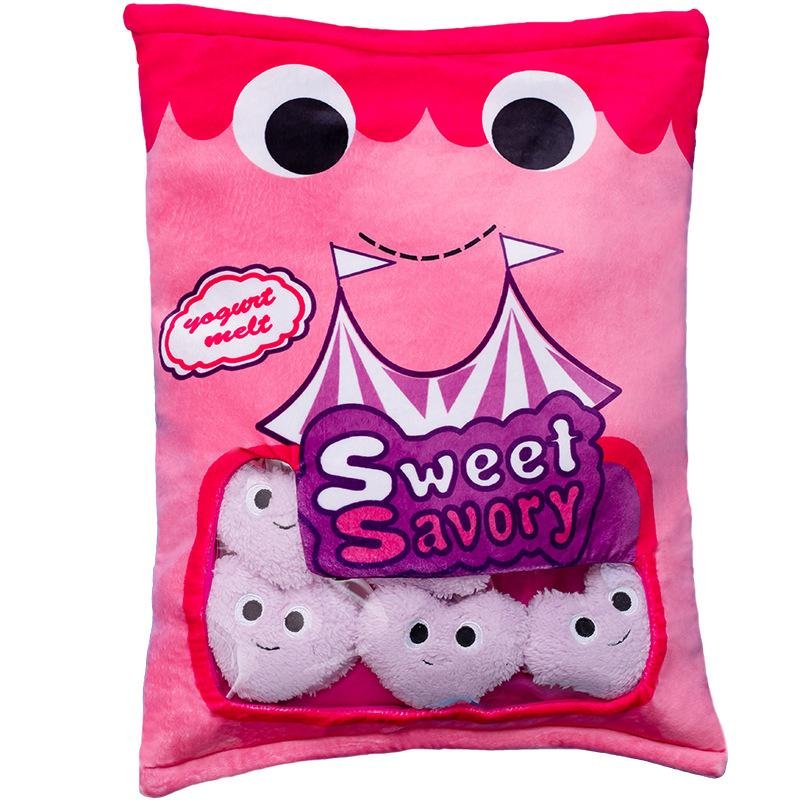 Sweet savory plush angel axolotl plush yogurt melts plush cheesy puffs plush 4
