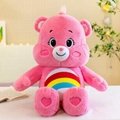 Promotional rainbow bears stuffed animals care bears plush toys lucky bear gifts