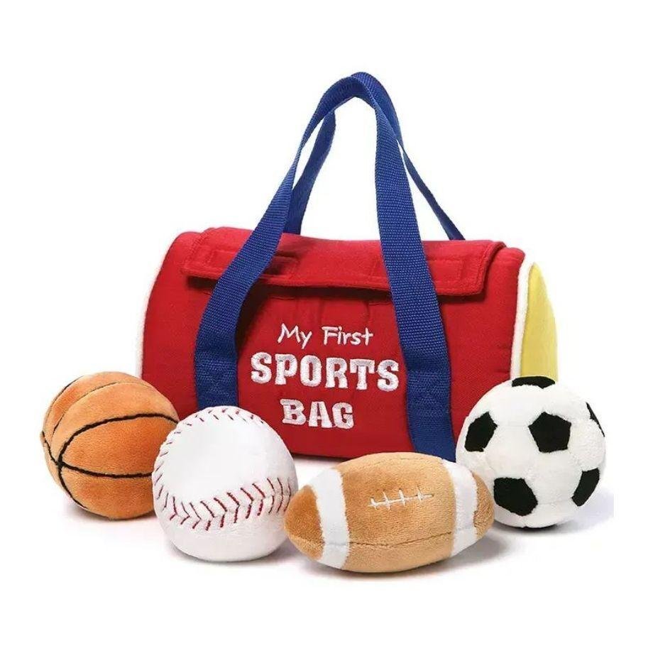 My first sports bag baby children football basketball baseball sport bags plush  4