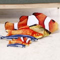 Interactive Pets Pillow Catnip Toys Simulation Plush Fish Shape Chew Cat Toy